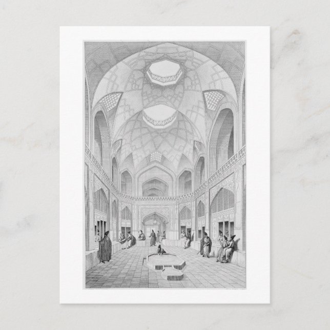 Adji Seid Hussein Bazaar, in Kashan, from 'Voyage Postcard (Front)