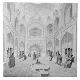 Adji Seid Hussein Bazaar, in Kashan, from 'Voyage Tile