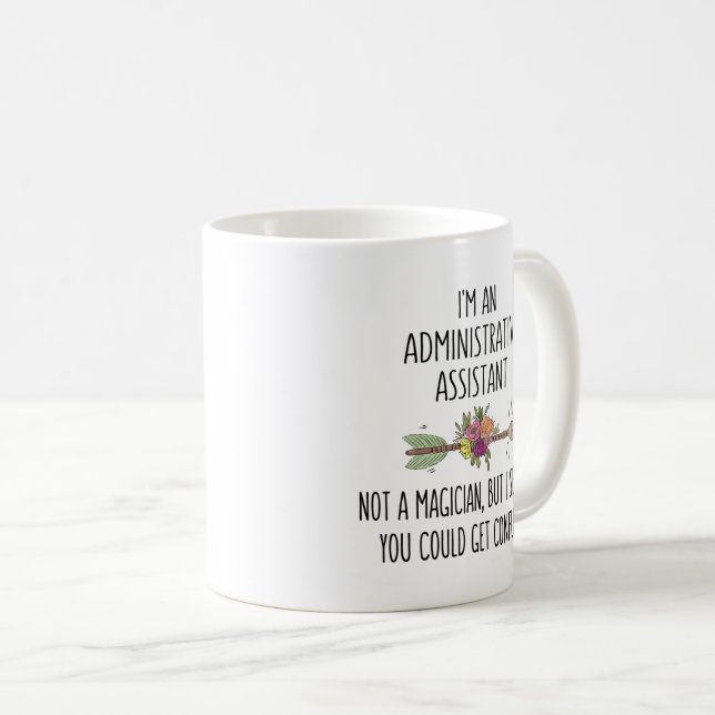 Adjoint administratif Idée cadeau Café Mug (Devant droit)
