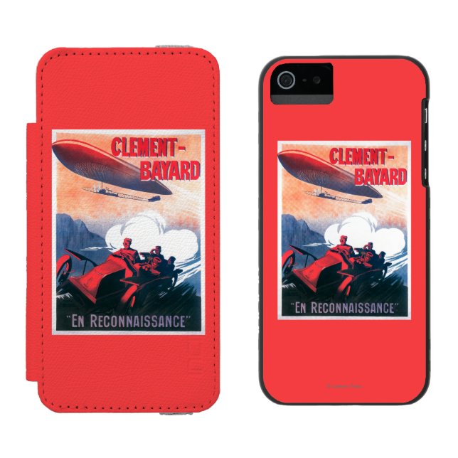 Adjudant Vincenot WWI Airship Promotional Poster Incipio iPhone Wallet Case (Side by Side)