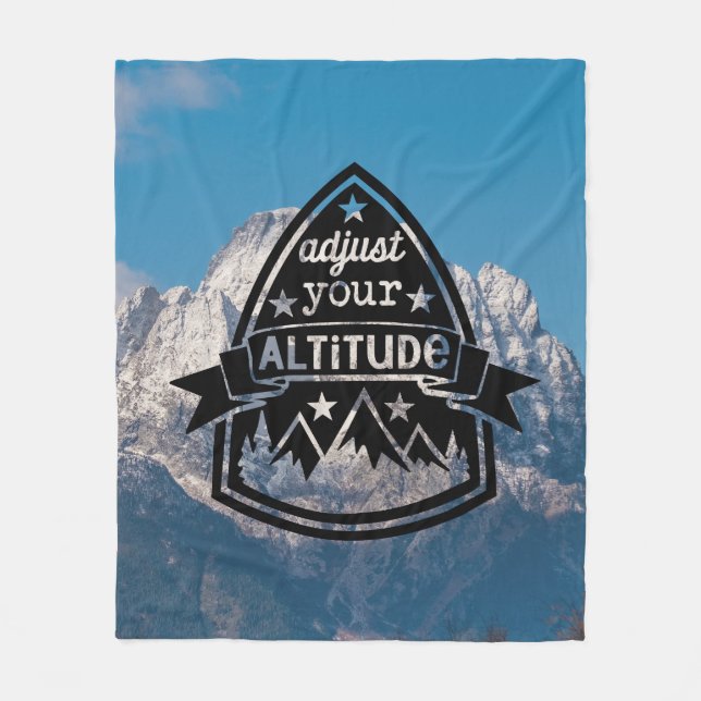 Adjust Your Altitude Fleece Blanket (Front)