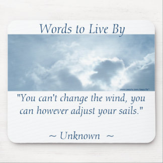 ADJUST YOUR SAILS - Bright Sky Mouse Pad