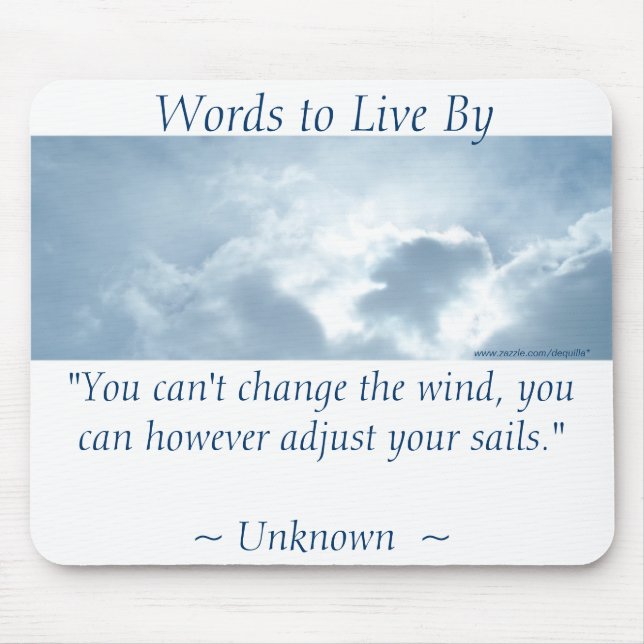 ADJUST YOUR SAILS - Bright Sky Mouse Pad (Front)