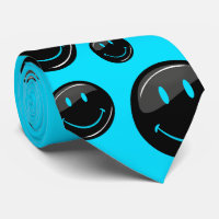 Adjustable Colour Neon Black Happy Face