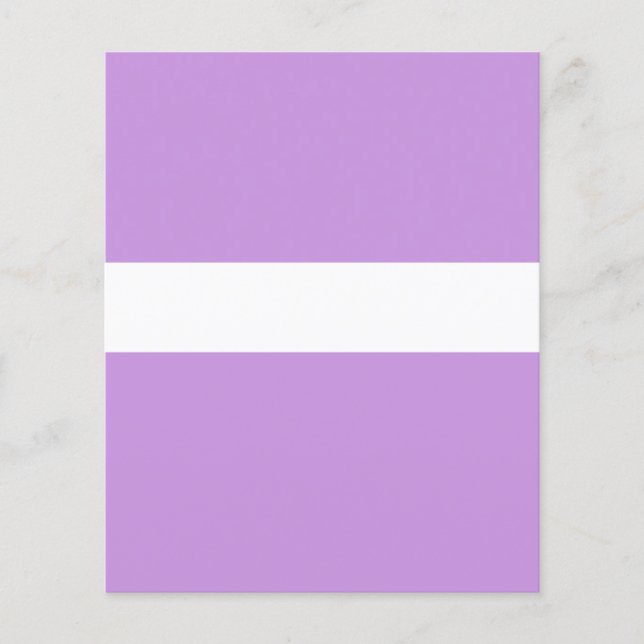 ADJUSTABLE Lavender & White Flyer (Front)