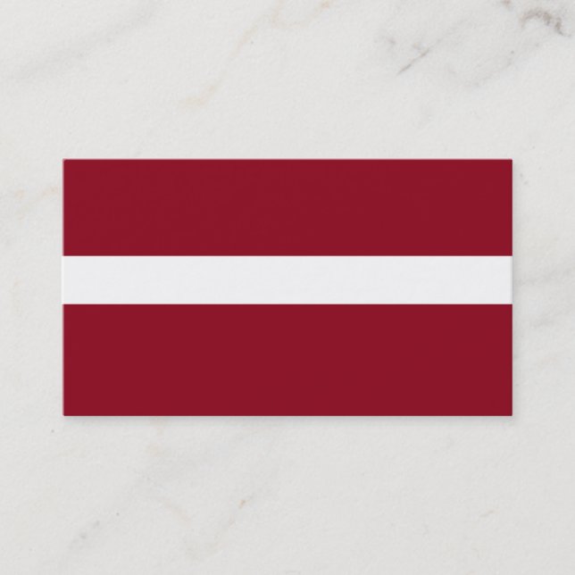 ADJUSTABLE Maroon & White Business Card (Front)