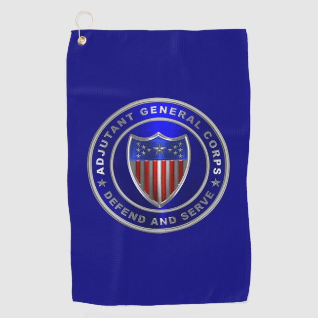 Adjutant General  Golf Towel (Front)