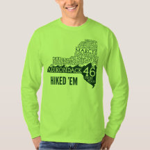 ADK46 Hiked Long Sleeve T-Shirt (Green Logo)