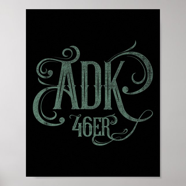 Adk 46er - Adirondack Mountains High Peaks  Poster (Front)