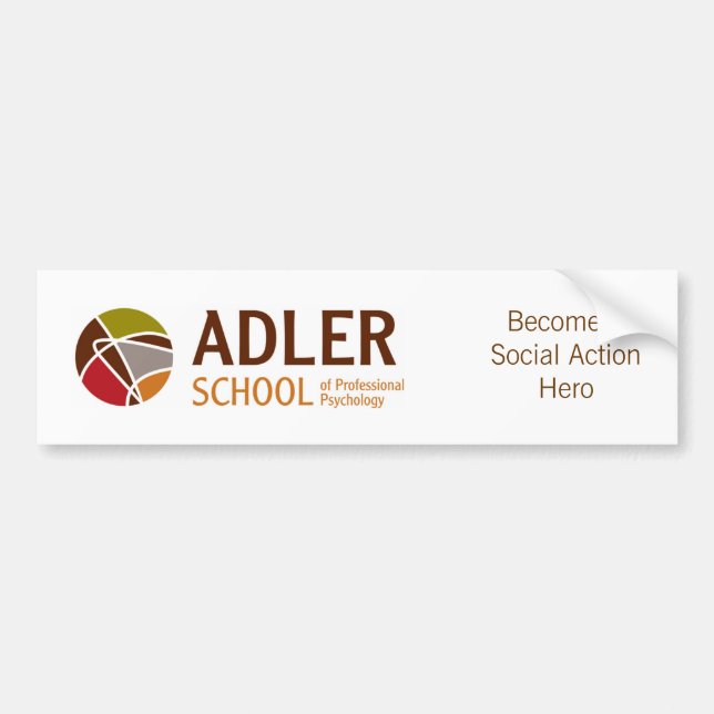 Adler School Bumper Sticker 1 (Front)