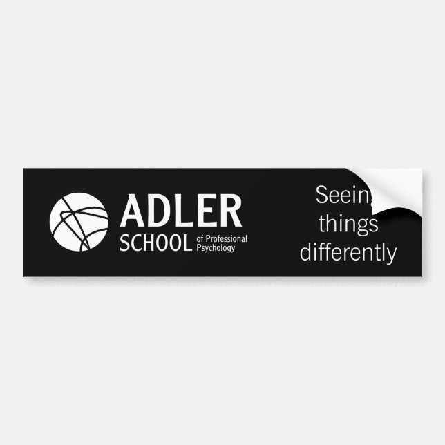 Adler School Bumper Sticker 2 (Front)
