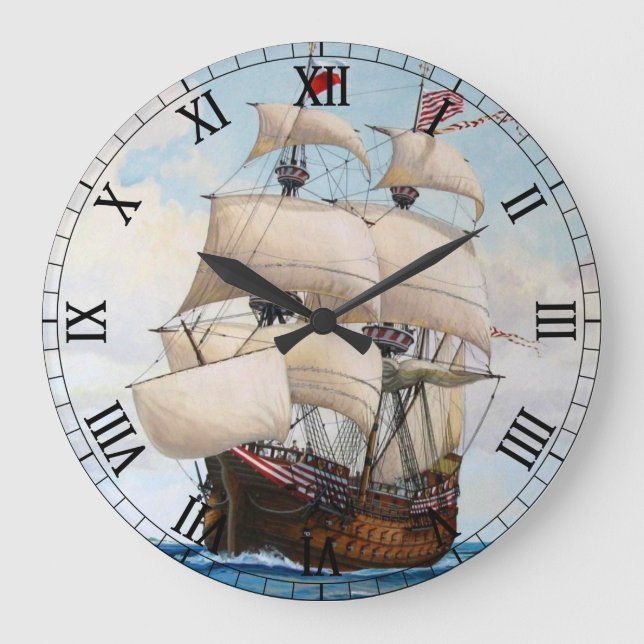Adler von Lübeck Ship - Custom Clock (Front)