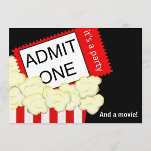 Admettre une invitation pour un film et une fête d