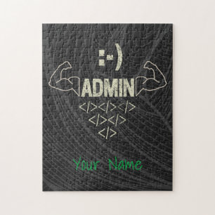 Admin Administrator IT Sysadmin Computer Scientist Jigsaw Puzzle