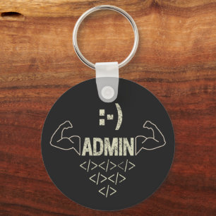 Admin Administrator IT Sysadmin Computer Scientist Keychain