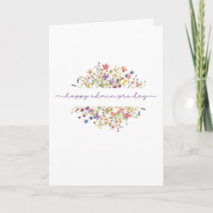 Admin Pro Day Delicate Wildflowers Card