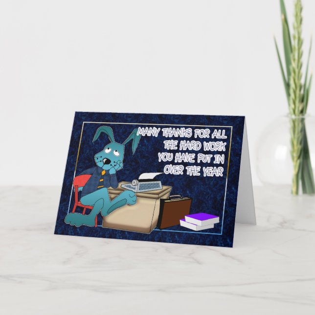 Admin Pro - Thank You For Hard Work Card (Front)