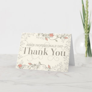 Admin Professionals Day Carte de remerciements - C