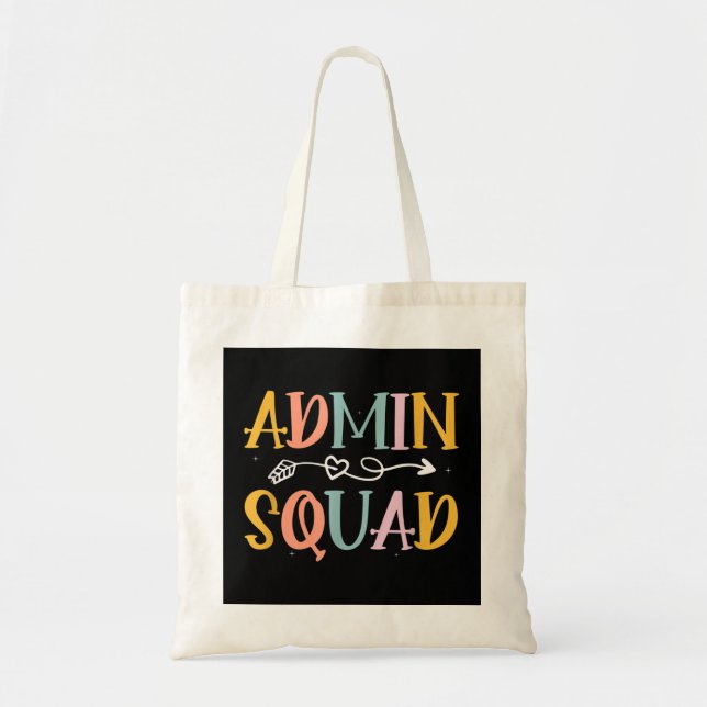 Admin Squad Administrative Professionals Day  Tote Bag (Front)