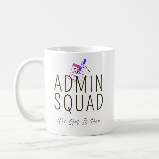 Admin Squad - Personalized Coffee Mug (Left)