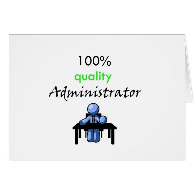 administrateur 100% de qualité (Devant horizontal)