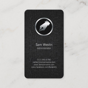 Administrateur Carte de visite Black Grunge
