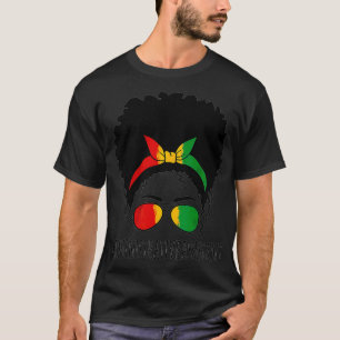 Administrative Assistant Women Messy Bun Black His T-Shirt