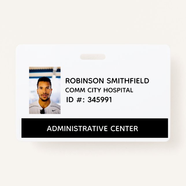 Administrative Medical ID Badge (Front)