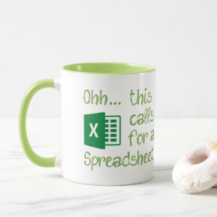 Administrative - Ohh this calls for a Spreadsheet Mug