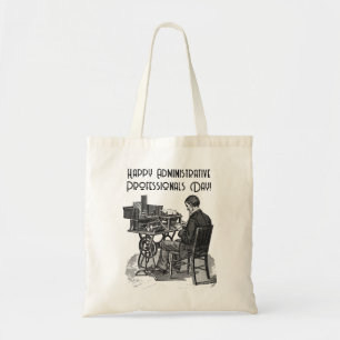 Administrative Professional Day Male Typist Art Tote Bag