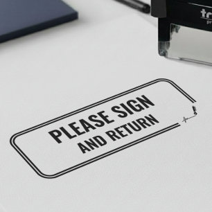 Administrative Professional Please Sign and Return Self-inking Stamp