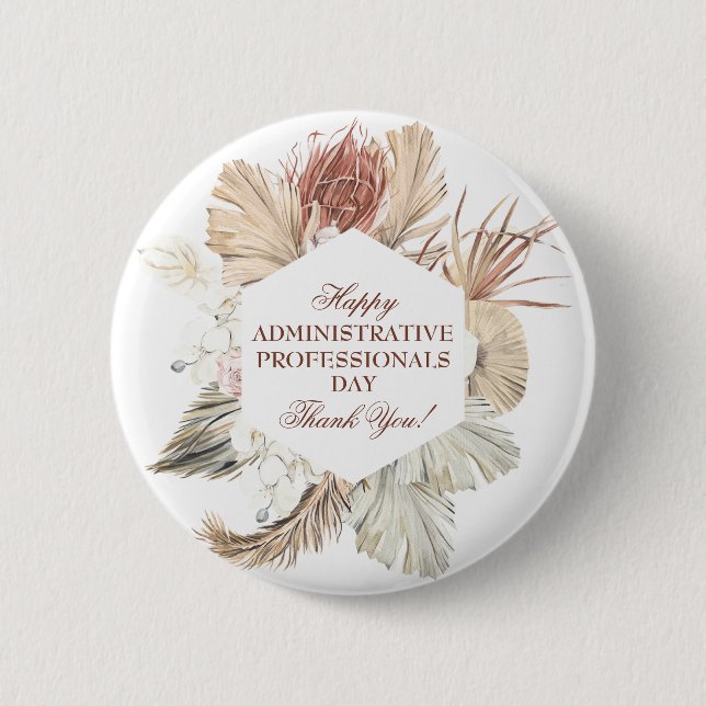 Administrative Professionals Day 2 Inch Round Button (Front)