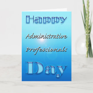 Administrative Professionals Day Blue Cards