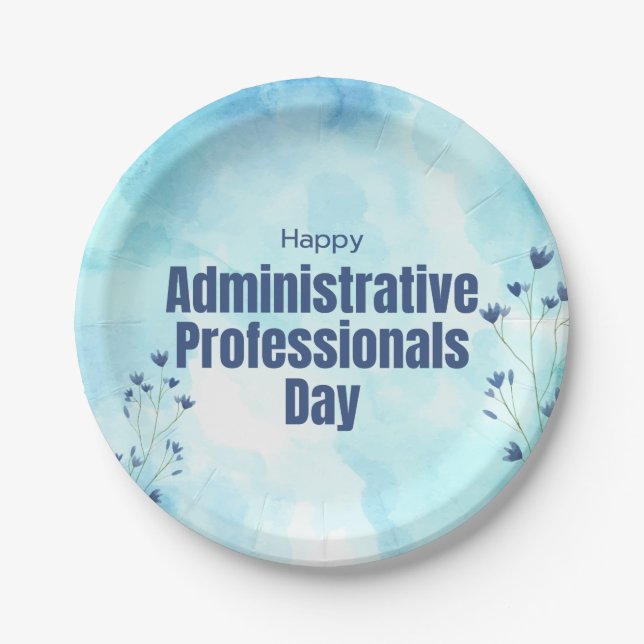 Administrative Professionals Day Paper Plate (Front)