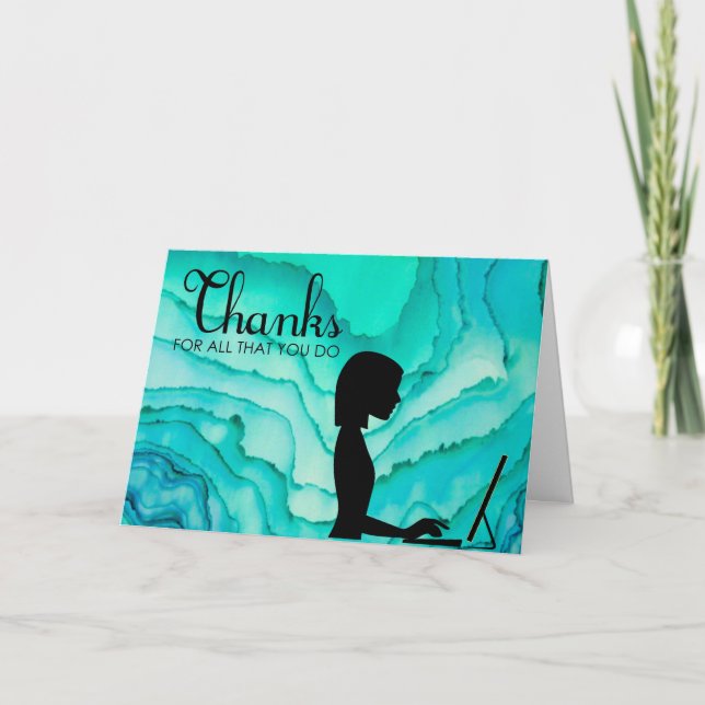 Administrative Professionals Thank You Card (Front)