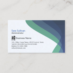 Administrator Business Management Blue Streams Business Card