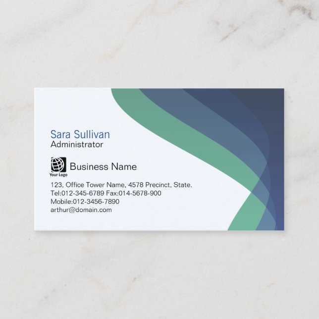 Administrator Business Management Blue Streams Card (Front)