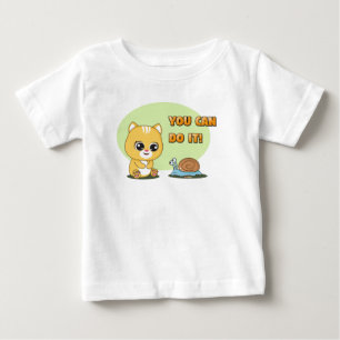 Admirable Animal Frienz: You Can Do It! Baby T-Shirt