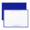 Admiral Blue Classic Border Flat Note Card
