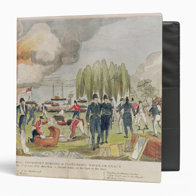 Admiral Cockburn burning and plundering Binder (Front/Inside)
