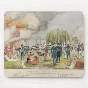 Admiral Cockburn burning and plundering Mouse Pad
