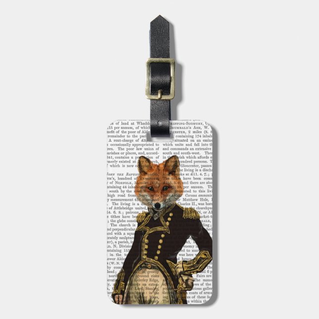 Admiral Fox Full Luggage Tag (Front Vertical)