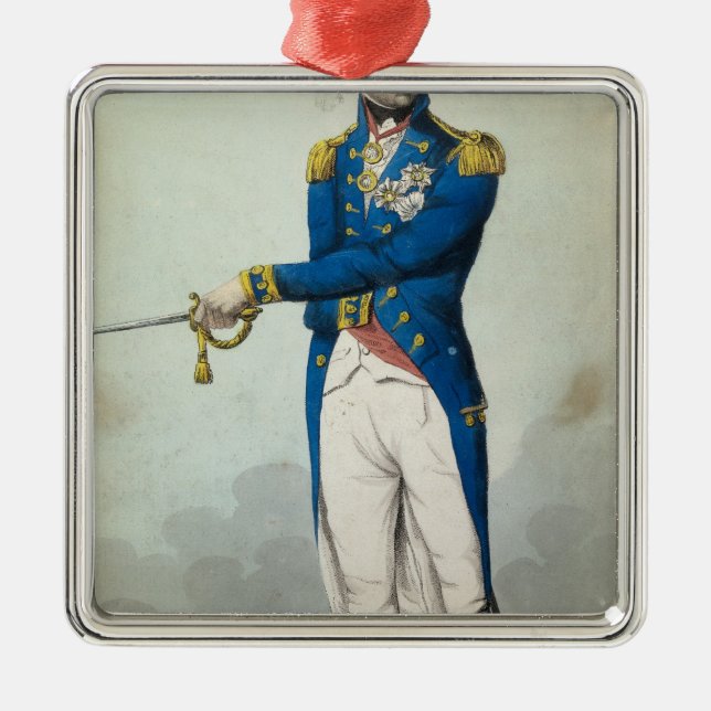 Admiral Horatio Nelson Metal Ornament (Front)