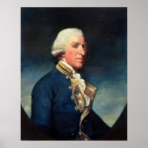 Admiral Samuel Hood, 1st Viscount Hood  1784 Poster