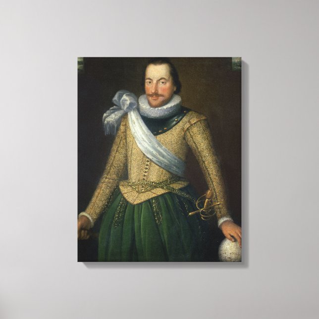 Admiral Sir Thomas Button (d.1694) Canvas Print (Front)