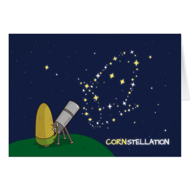 Admire the Stars Constellation Cute Puny Corn (Front Horizontal)