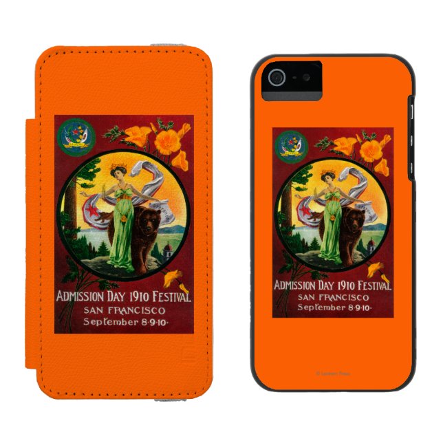 Admission Day Advertisment, State Festival Incipio iPhone Wallet Case (Side by Side)