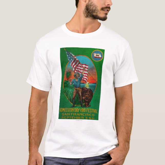 Admission Day Advertisment, State Festival T-Shirt (Front)