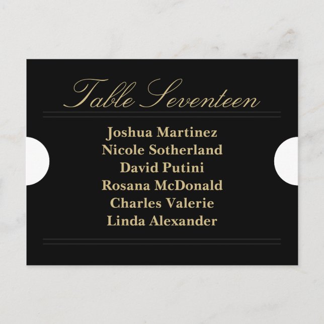 Admission Ticket Seating Chart Postcard (Front)