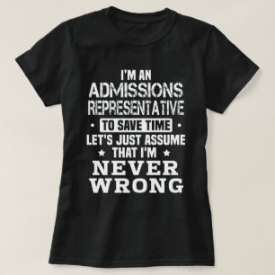 Admissions Representative T-Shirt